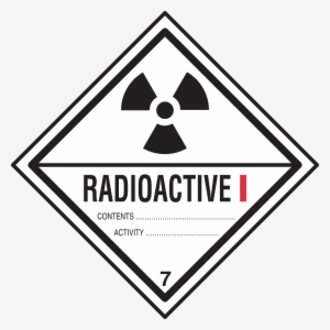 Radioactive Information Warning - Radioactive Label