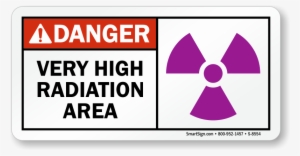 Very Radiation Area Sign - Smartsign By Lyle S-8536-eu-14 Caution: Very High Radiation