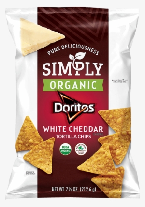 Simply Organic White Cheddar Flavored Tortilla Chips - Doritos Organic White Cheddar