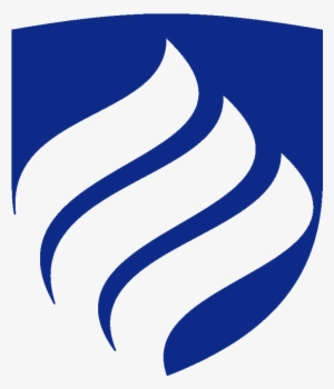 Blue Blank Shield Logo