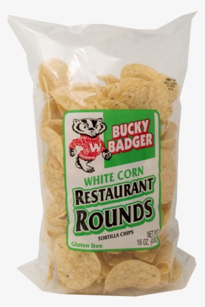 Bucky Badger White Corn Tortilla Chips - Basmati