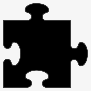 Black Puzzle Piece Png Clipart Jigsaw Puzzles Clip - Black Puzzle Piece Png
