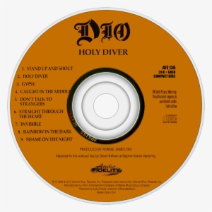 Dio Holy Diver Cd Disc Image - Dio Logo T-shirt
