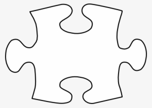 Coloring Page Puzzle Piece - Puzzle Piece Template Png