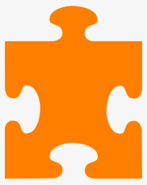 Orange Piece Clip Art - Puzzle Piece Clipart Png