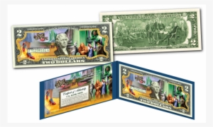 Wizard Of Oz * Yellow Brick Road * Officially Licensed - 2 Dollar Bill
