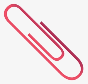 Paperclip-red - Transparent Background Paperclip Png