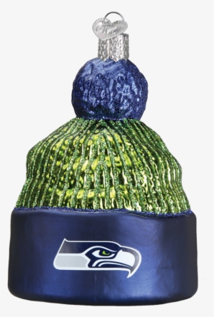 Seattle Seahawks Beanie 72914 Old World Christmas Ornament