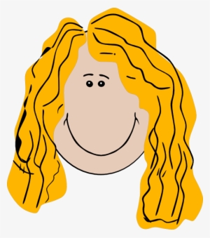 Long Hair Girl Clipart - Clip Art