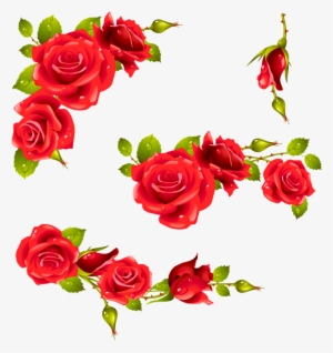 Vintage Floral Wallpapers, Background Vintage, Red - Frames Flowers Heart Png