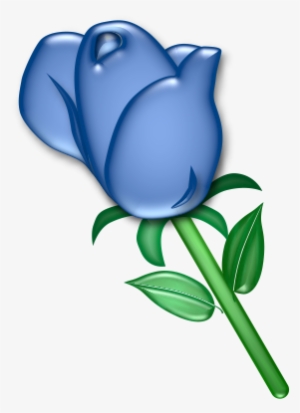 Free Blue Rose Clip Art - Blue Rose Clipart