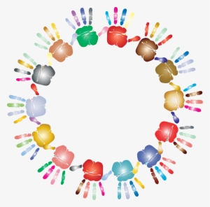 Prismatic Handprint Circle 2 Icons Png - Every Child Is An Artist