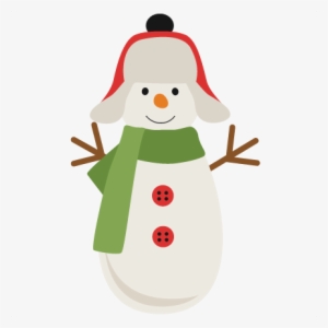 Snowman Svg Scrapbook Cut File Cute Clipart Files For - Scalable Vector Graphics