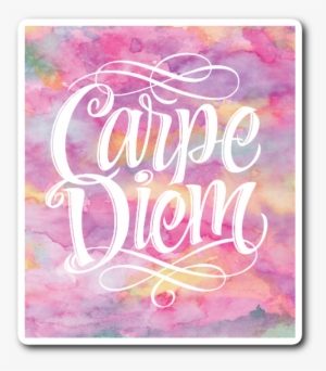 Carpe Diem Vinyl Die Cut Sticker - Die Cutting