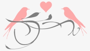 Png Love Birds Banner Free Stock - Love Birds Clipart Png