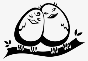 This Free Icons Png Design Of Snuggling Love Birds