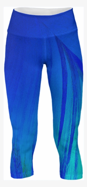 Blue Flame Crystal Yoga Pants - Pajamas
