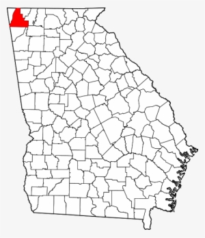 Map Of Georgia Highlighting Walker County - Walker County Georgia