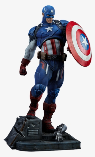 Escultura Premium Format Del Capitan America Sideshow