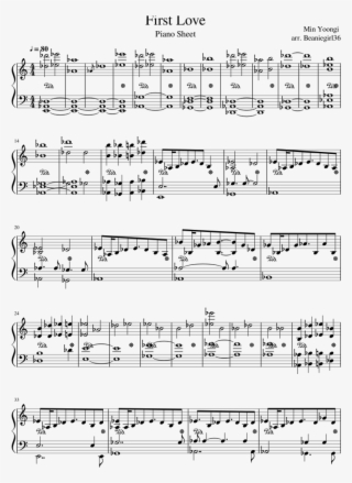 First Love For Solo Piano Sheet Music For Piano Download