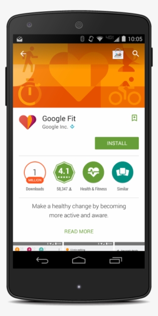 Google Fit Banner In Play Store