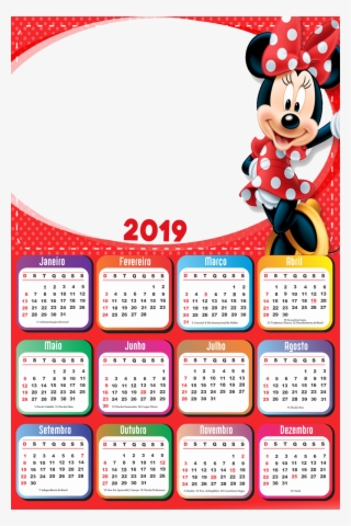 Molduras Calendário 2019 Personagens De Desenho Animado