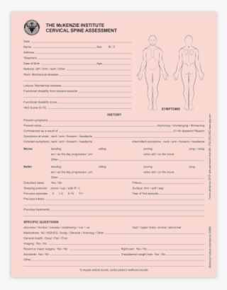 713-2 Cervical Spine Assessment Form