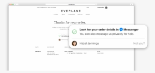 Facebook Messenger Business Order Details