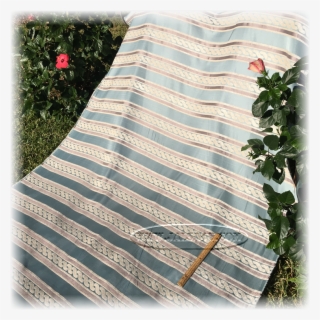 Teal Twist Blue Stripes Fabric
