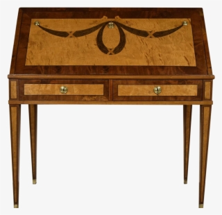 Charming 1960s Drop Front Secretary In Louis Xvi Style