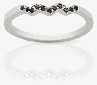 Black Diamond Stacking Ring