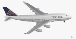 2 Boeing 747 400er United Rigged Royalty Free 3d Model