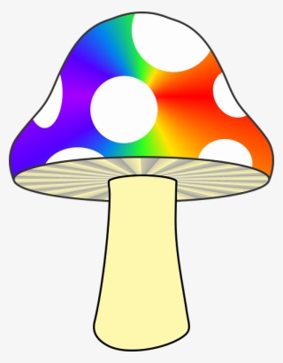 Mushroom Nature Colorful Mushroom Rainbow Psychedelia