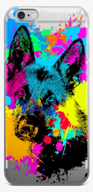 German Shepherd Colorful Splash Paint Iphone 6/6s Case
