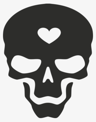 Sticker Skull Heart