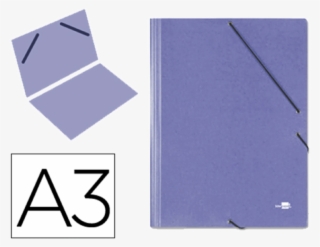 Carpeta Gomas A3 Solapas Azul