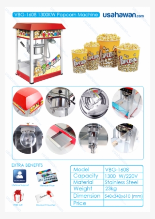 Popcorn Machine Png
