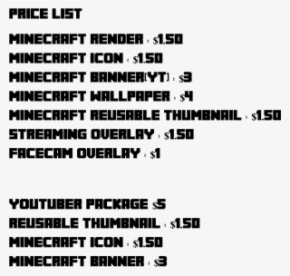 Price Listings