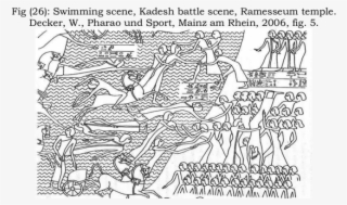 Clip Art Transparent Stock Swimming Kadesh Battle Ramesseum