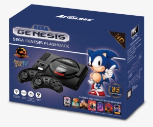 Sega Genesis Flashback, Black, Fb3680 - Atgames Sega Genesis Flashback