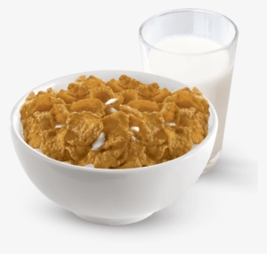 Bowl Of Cereal And Glass Of Milk - Breakfast Cereal And Milk