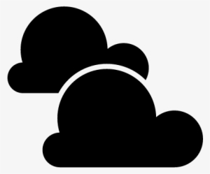 Two Black Clouds Vector - Nubes Negras Dibujo Png