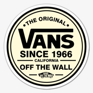 The Vans Sticker Design, Logo Sticker, Vans - Vans Off The Wall Round Logo Transparent PNG - - Free Download on NicePNG