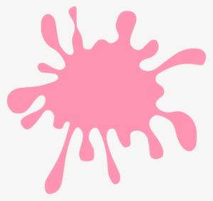 Pink Splash Clip Art At Clker - Black Paint Splatter Clip Art