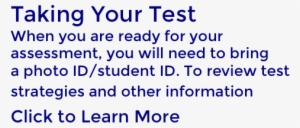 Click Here To Learn About Taking Your Test - South Carolina State University