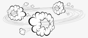 Vector Freeuse Download Explosion Cartoon Cloud Material - Dust Drawing
