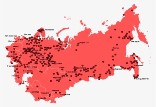 A Map Depicting The Various Gulag Prison Camps - Gulag Map