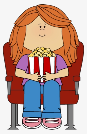 Watching A Movie Clipart