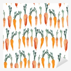 Carrot Isolated On White Bacgkound - Watercolor Painting