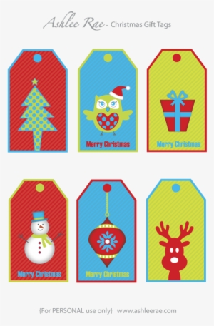 Gift Tag Label - Kids Christmas Tags